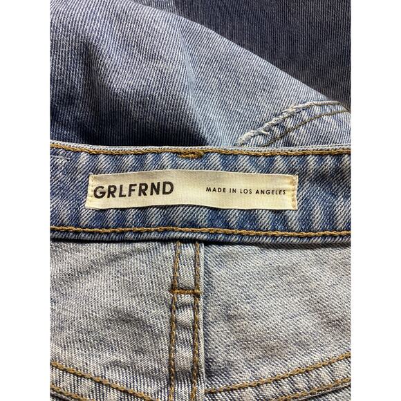 Grlfrnd 'Harlow' Petite High Rise Boot Cut With Slit Hem Denim Jean Size 25 - Picture 4 of 4